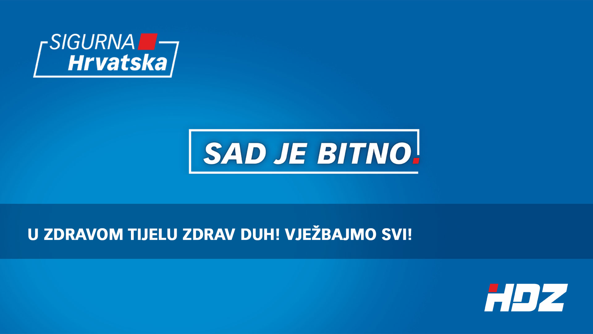 U ZDRAVOM TIJELU ZDRAV DUH! VJEŽBAJMO SVI!